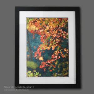 Autumn leaf by leaf Portrait Black frame Shop