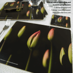 “Hidden Tulips” Special offer 8 x placemats and 8 x coasters (2 x sets 1 design)