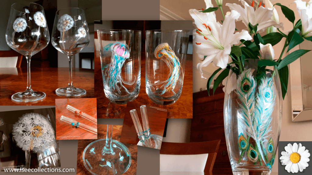 Hand painted glass