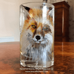 Mr Fox Vase – Hand painted by Angela Blackman