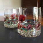 Poppies Whisky Tumblers commission