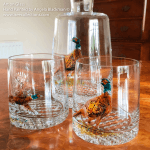 Pheasants – Hand Painted Whisky Decanter and 2 x tumblers