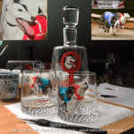Special Commission Decanter and Glasses set - Greyhounds