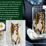 Customer Review – Hand painted vase – pet portraits