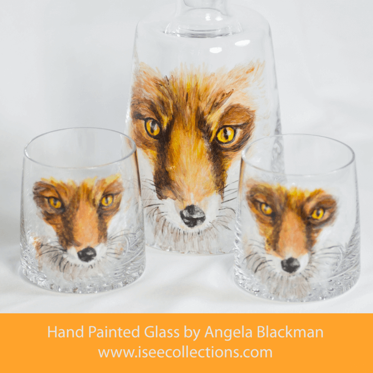 hand painted glass